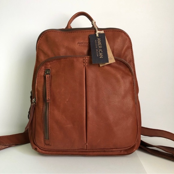 American Leather Company Handbags - Leather Backack By:American Leather Co.